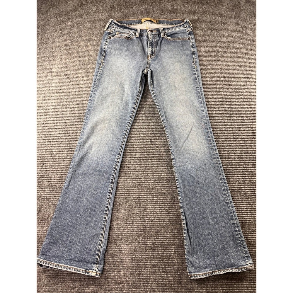 INDIGO REIN Below Waist Boot Cut Jeans Womens 8 Long Stretch Light Wash Denim